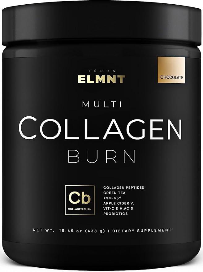 ELMNT Premium Chocolate Collagen for Women Weight Loss & Beauty w. Probiotics, ACV, KSM66, Hyaluronic Acid, Biotin & Patented Multi Collagen Peptides Protein Powder – Colageno Hidrolizado for Women