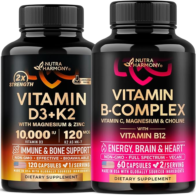 NUTRAHARMONY Vitamin B Complex & D3 K2 Capsules
